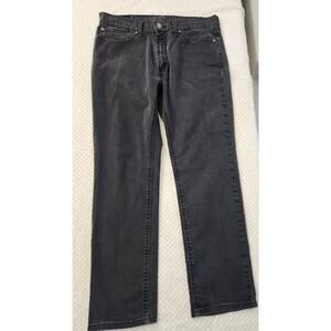 Levis 541 Athletic Taper Jeans Mens 34x32 Black Gray Washed Denim